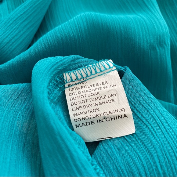 Studio by YDE | Teal Sheer Sleeveless Top - Picture 11 of 12